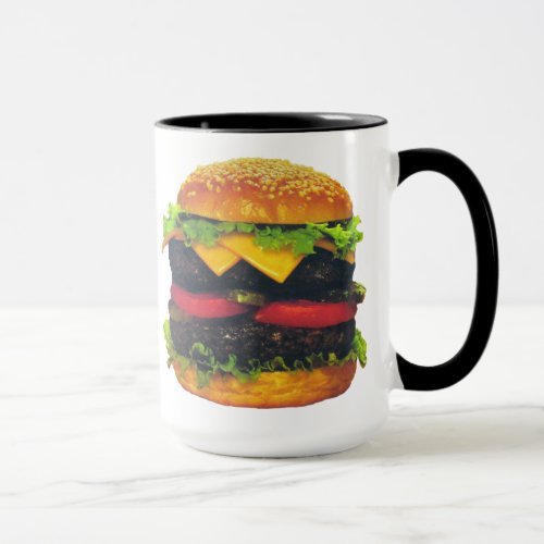 Double Deluxe Hamburger with Cheese Mug