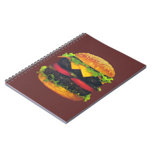 Double Deluxe Hamburger with Cheese Notebook
