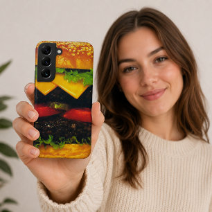 Double Deluxe Hamburger with Cheese Samsung Galaxy S22+ Case