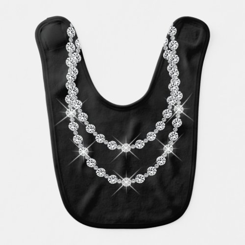 Double Diamonds Baby Bib