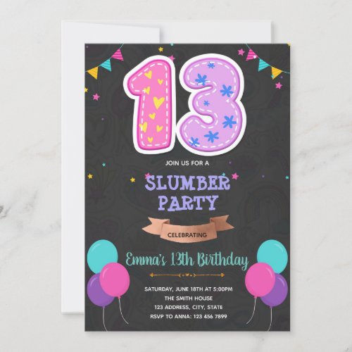 Double digits 13th birthday card