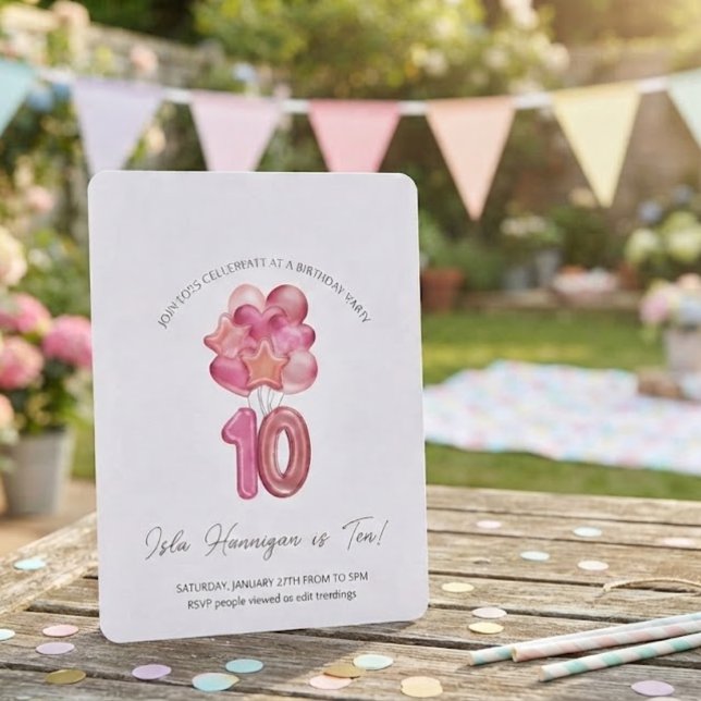 Double Digits Birthday Bash Invitation (Creator Uploaded)