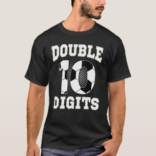 Double Digits Birthday Decorations Boy 10 Soccer 1 T-Shirt