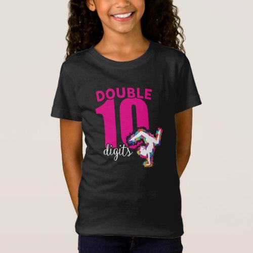 Double Digits Gymnastics Birthday T_Shirt