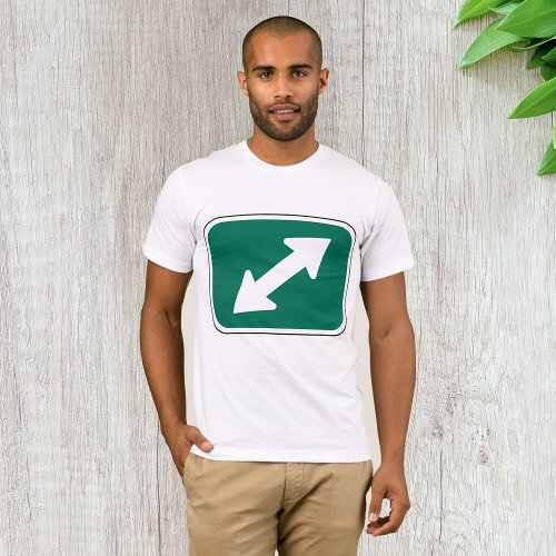 Double Direction Arrows Mens T_Shirt