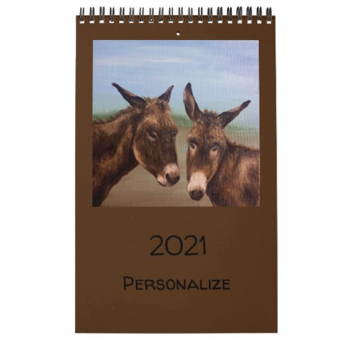 Double Donkey Calendar