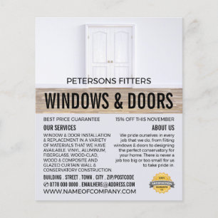 Double Doors, Window & Door Fitter Company Flyer