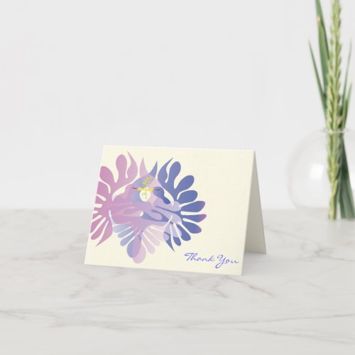 Double Doves Bnai Mitzvah Thank You Card