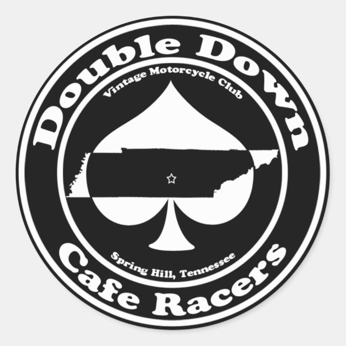 Double Down Cafe Racers Sticker