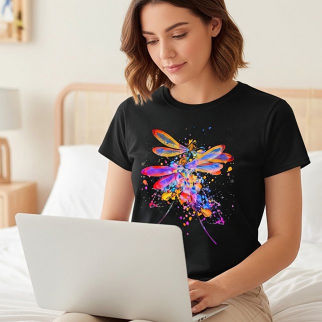 Double dragonflies splatter T-Shirt (Creator Uploaded)