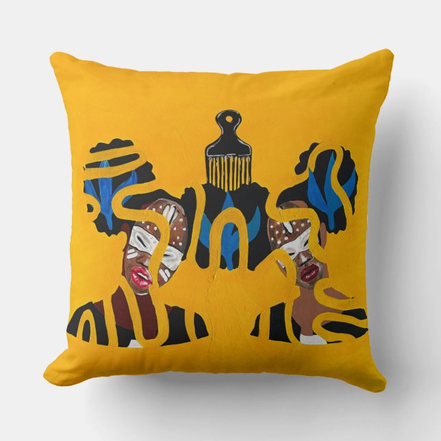 Double Dutch Throw Pillow (Front)