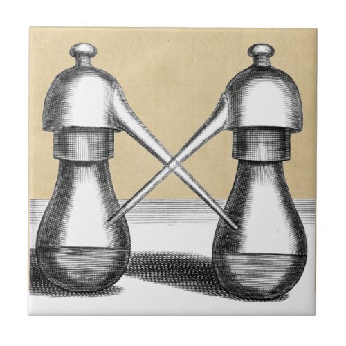 Double Eagle Alchemy Laboratory Flask Ceramic Tile