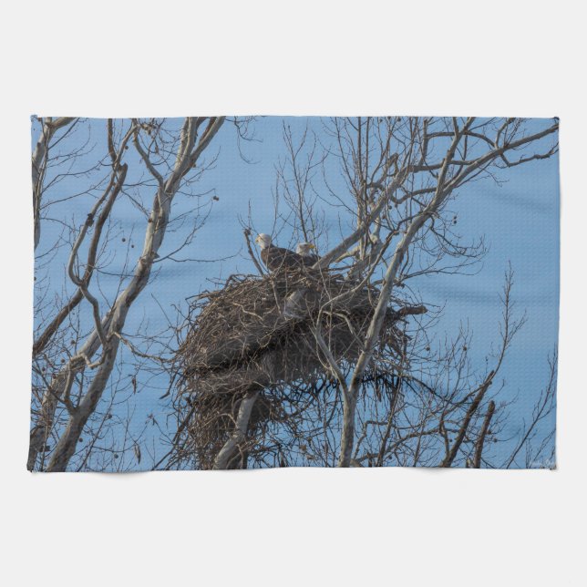 Double Eagle Trouble Kitchen Towel (Horizontal)