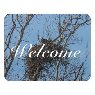 Double Eagle Trouble Welcome Door Sign