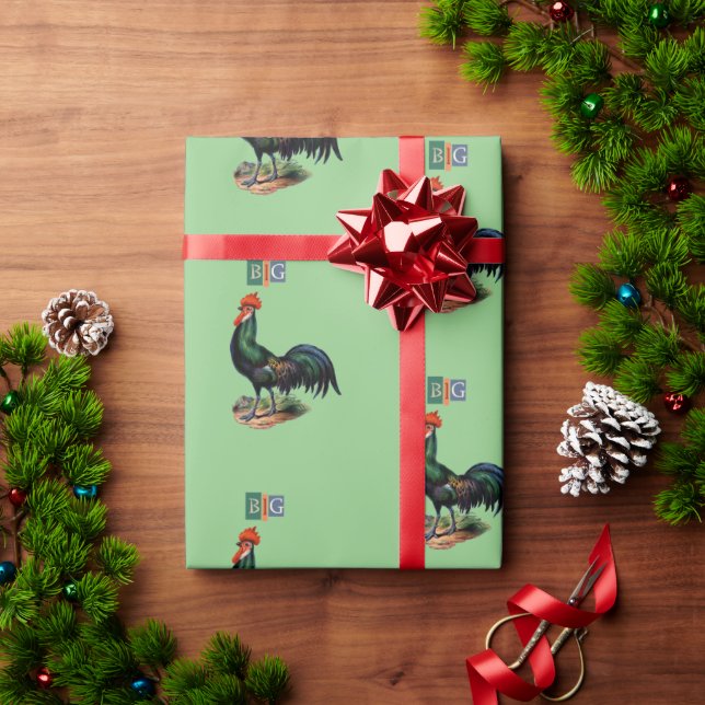 Double entendre banter Big cockerel  Wrapping Pape Wrapping Paper (Holiday Gift)