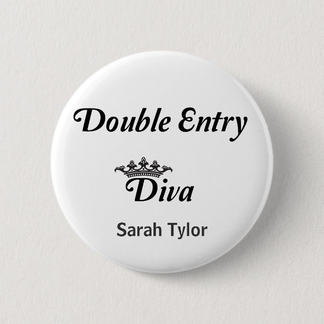 Double Entry Diva Button (Front)