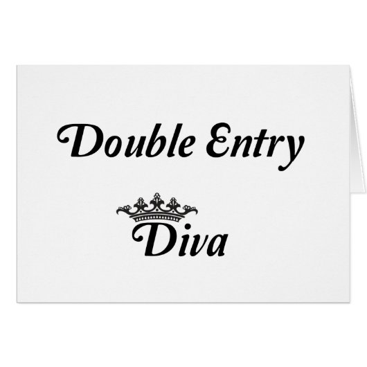 Double Entry Diva Cards (Front Horizontal)