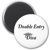 Double Entry Diva Magnet