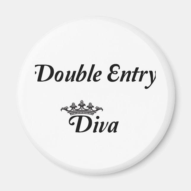 Double Entry Diva Magnet (Front)