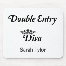 Double Entry Diva Mouse Pad