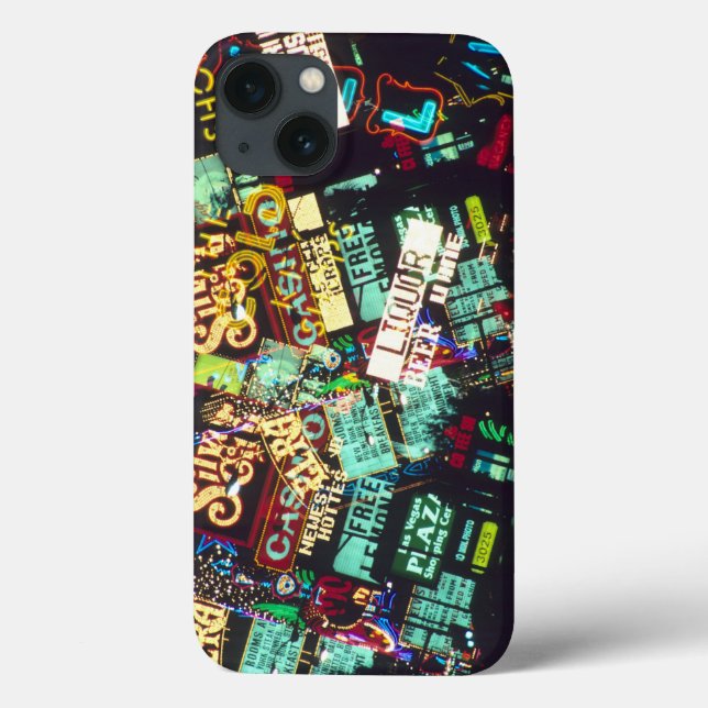 Double exposure, casino signs, Las Vegas, Case-Mate iPhone Case (Back)