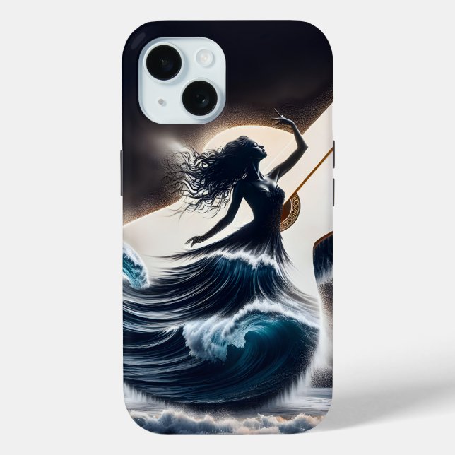 Double Exposure Guitar Dancer Case-Mate iPhone Case (Back)