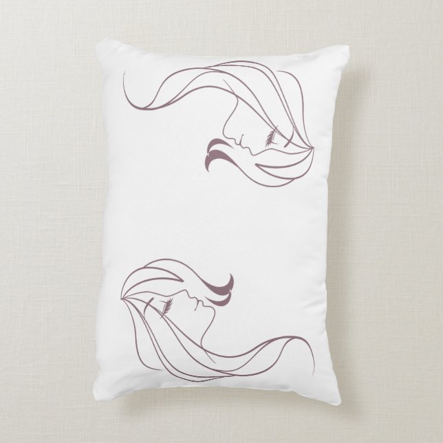 Double Face Accent Pillow (Back(Vertical))
