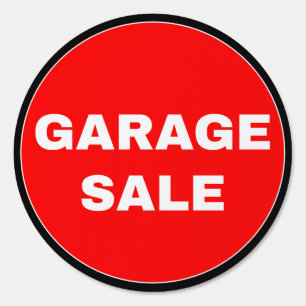 (Double Face) Simple Garage Sale Sign