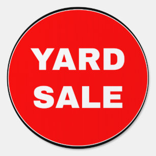 (Double Face) Simple Yard Sale Sign