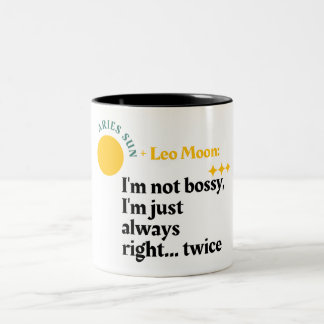 Double Fire Power - Aries Sun, Leo Moon Zodiac Mug