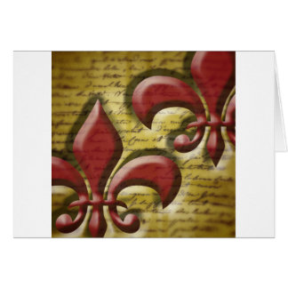 Double Fleur de Lis Cards
