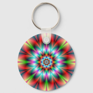 Double Flower Key Chain