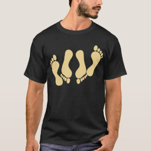 footprints in the sand t shirt