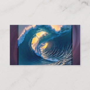 Double Full-Pipe Wave Business Card