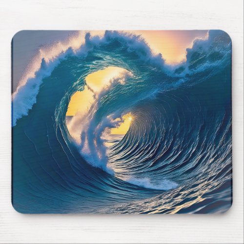 Double Full_Pipe Wave Mousepad