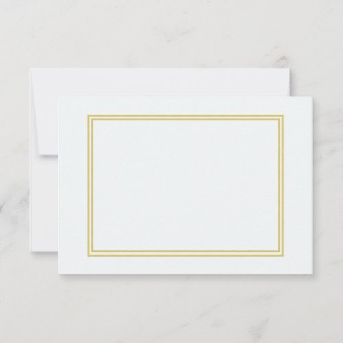 Double Gold Metallic Border on Bubbly White