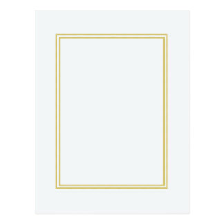 Gold Border Postcards | Zazzle