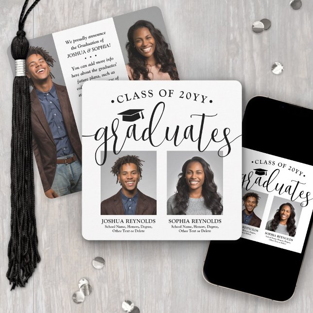 Double Graduation 2 Graduates and 4 Photos Joint Announcement (Creator Uploaded)