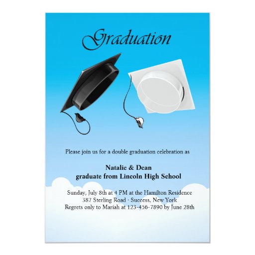 Double Graduation Party Invitations 4