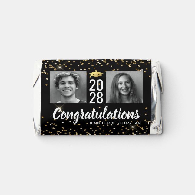 Double Graduation Party Hershey's Miniatures (Front)