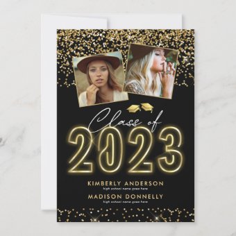 Double Graduation Party Invitation | Zazzle