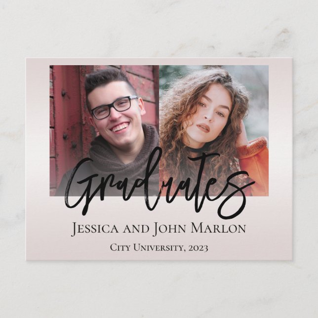 Double Graduation Party Invitations (Front)