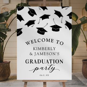 Double Graduation Party Welcome Foam Board