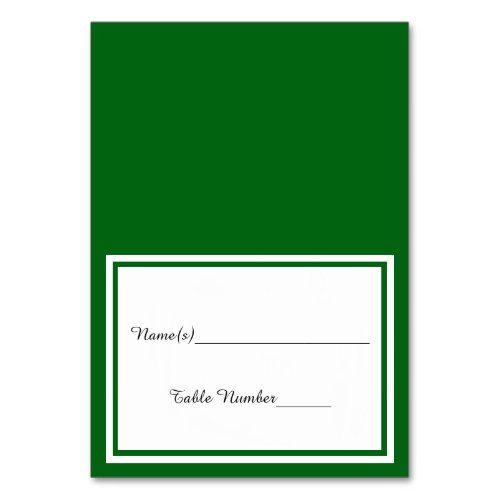 Double Green Trim _ Escort Card