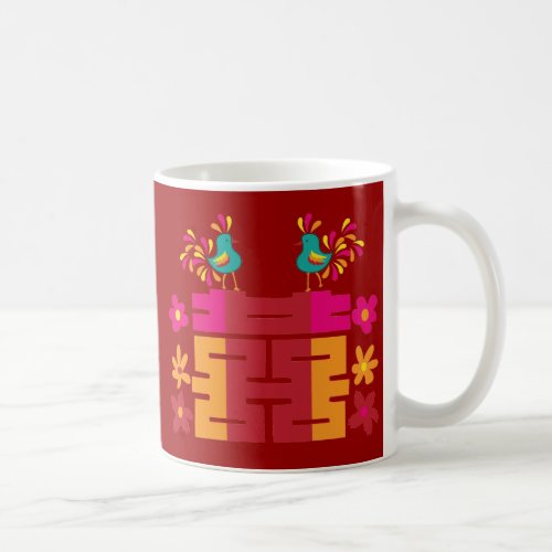 Double happiness Chinese characters Coffee Mug
