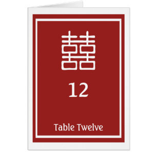 Double Happiness Chinese Wedding Cards