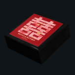 Double Happiness Chinese Wedding Keepsake Gift Box<br><div class="desc">Celebrate your traditional Chinese wedding with our "Red Double Happiness Chinese Wedding Keepsake Gift Box"! This elegant red box features the iconic "Double Happiness" symbol, making it a perfect choice for storing precious wedding jewelry and keepsakes. Ideal for the ring exchange ceremony, this beautifully designed box adds a touch of...</div>
