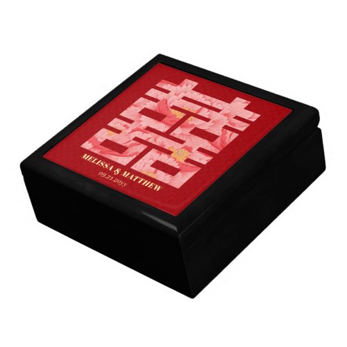 Double Happiness Chinese Wedding Keepsake Gift Box