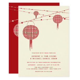 Chinese Wedding Invitations Zazzle