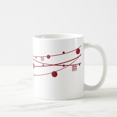 Double Happiness Lanterns Oriental Wedding Mug